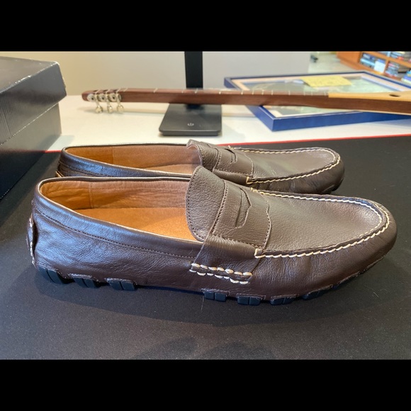 Brand new Ralph Lauren “Arkley Penney” driving shoe in tumbled brown leather - Picture 5 of 5